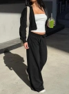 Princess Polly Lower Impact Mindful Low Rise Pant In Black