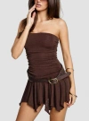 PRINCESS POLLY LOWER IMPACT MINXIE STRAPLESS ROMPER