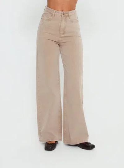 Princess Polly Lower Impact Nicolo High Rise Straight Leg Jeans In Gray