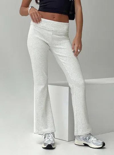 Princess Polly Lower Impact Norment Rib Pants In Grey