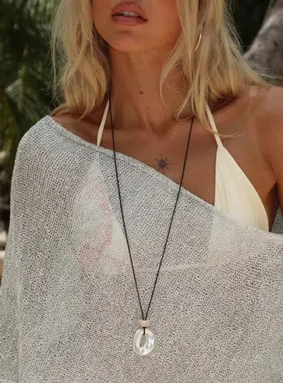 Princess Polly Lower Impact Notting Hill Long Necklace In Silver
