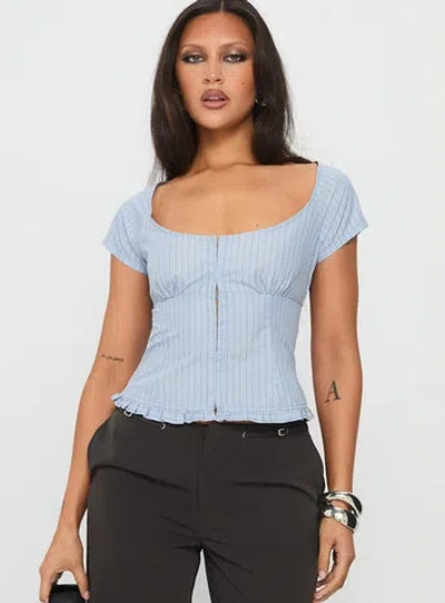 Princess Polly Lower Impact Nymera Short Sleeve Blouse Top In Multi