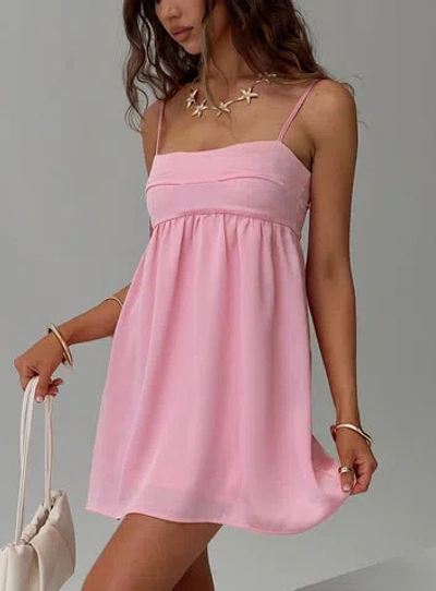 Princess Polly Lower Impact Ortega Mini Dress In Pink
