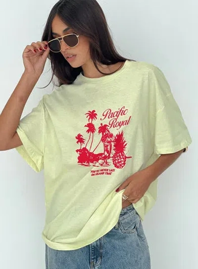 Princess Polly Lower Impact Pacific Tee In Yellow