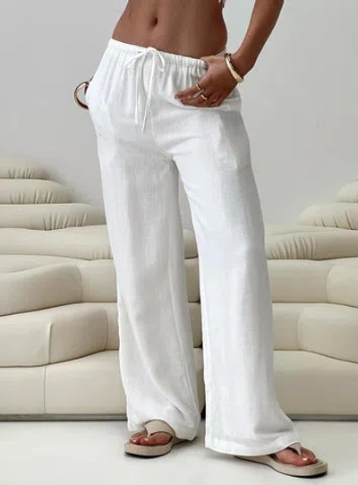 Princess Polly Lower Impact Parklea Pants In White