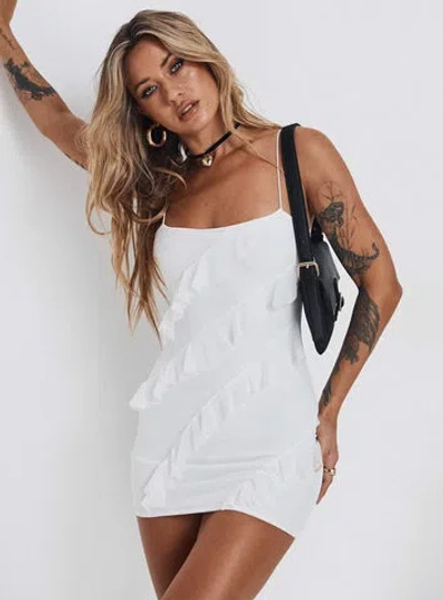 Princess Polly Lower Impact Pennell Mini Dress In White