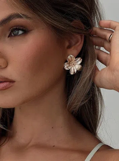 Princess Polly Lower Impact Posie Earrings In Gold