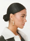 Princess Polly Lower Impact Raskin Hoop Earrings In Gold