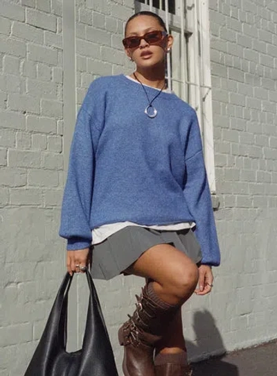 Princess Polly Lower Impact Ryanna Sweater In Blue