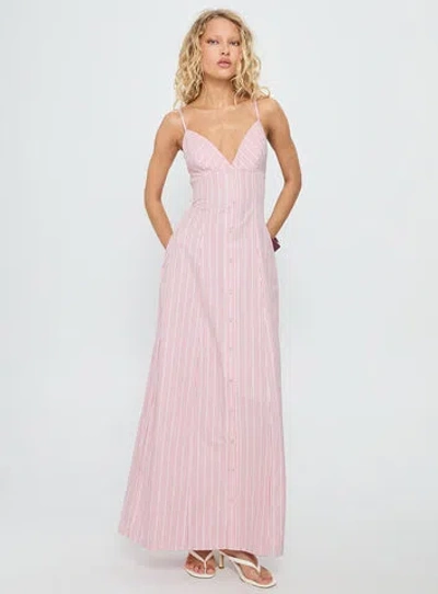 Princess Polly Lower Impact Samiyah Button Down Maxi Dress In Multi