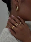 Princess Polly Lower Impact Satine Ring Pack In Gold