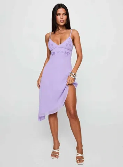 Princess Polly Lower Impact Secret Gardens Asymmetrical Midi Dress