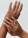 Princess Polly Lower Impact Sistine Ring Set In Gold