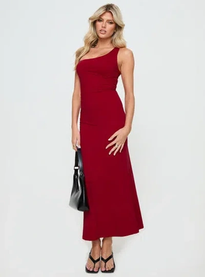 Princess Polly Lower Impact Smithy Maxi Dress In Red