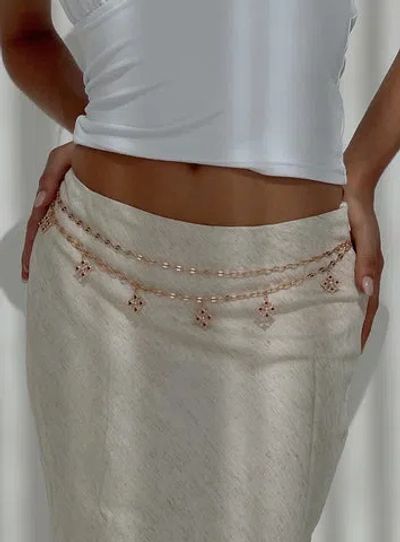 Princess Polly Lower Impact Stars Aligned Chain Belt In Gold