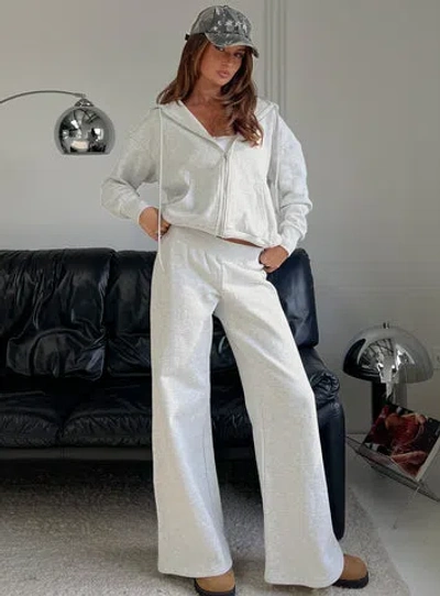 Princess Polly Lower Impact Summits Flared Track Pants In Gray