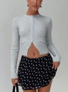 Princess Polly Lower Impact Suzu Long Sleeve Top In Grey