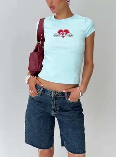 Princess Polly Lower Impact Sweet Swans Baby Tee