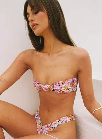 Princess Polly Lower Impact Tamrali Bandeau Bikini Top In Multi Floral