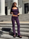 Princess Polly Lower Impact Truth Be Told Straight Leg Pant In Purple