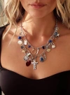 Princess Polly Lower Impact Unplugged Charm Necklace In Multi