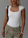 Princess Polly Lower Impact Want You Forever Bodysuit In White