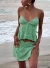 PRINCESS POLLY LOWER IMPACT WHAT A COINCIDENCE BEADED MINI SKIRT