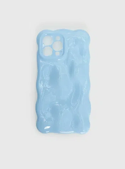 Princess Polly Lower Impact Wispy Iphone Case In Blue