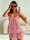 Princess Polly Lower Impact Your Everything Top In Pink Stripe