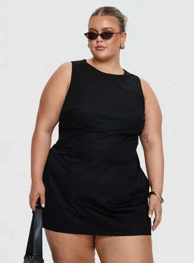 Princess Polly Lower Impact Yumiko Romper In Black