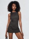 Princess Polly Lower Impact Yumiko Romper In Slate Grey