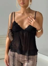 Princess Polly Lower Impact Zami Pleat Top In Black