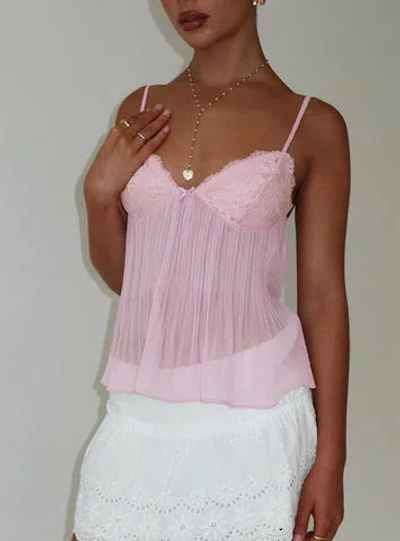 Princess Polly Lower Impact Zami Pleat Top In Lilac