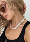 PRINCESS POLLY LOWER IMPACT ZAYDEN DOUBLE LAYERED PEARL NECKLACE