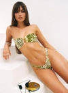 Princess Polly Lower Impact Zephyrah Bikini Bottoms In Snake