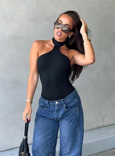 Princess Polly Luanda High Neck Bodysuit In Black