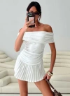 Princess Polly Lucianne Off The Shoulder Mini Dress In White