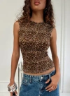 Princess Polly Lure Top In Leopard