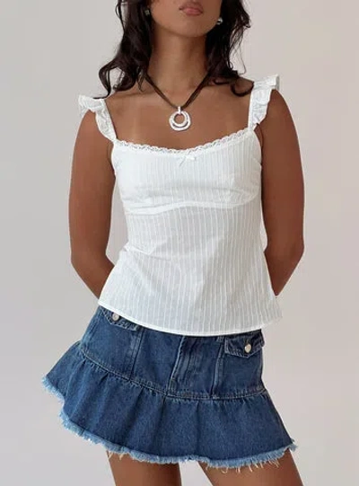 Princess Polly Madaleine Top In White