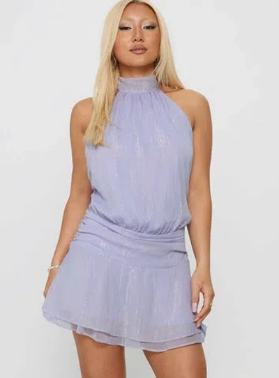Princess Polly Maelis Backless Playsuit In Purple