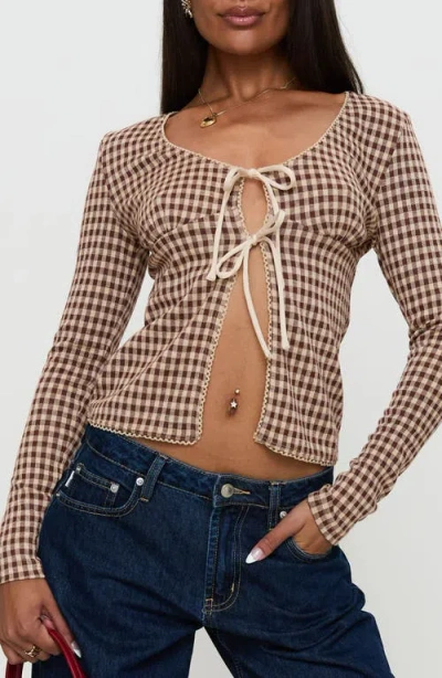 Princess Polly Maemi Front Tie Crop Top