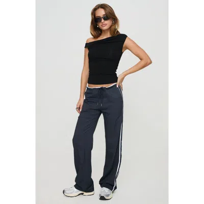 Princess Polly Maranie Stripe Track Pants In Navy
