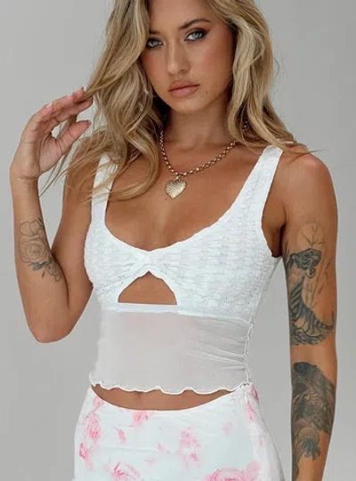 Princess Polly Marcellus Top In White