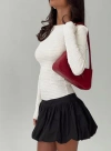 Princess Polly Marentino Bubble Hem Mini Skirt In Black