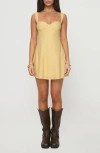 Princess Polly Mcbeath Mini Dress In Yellow