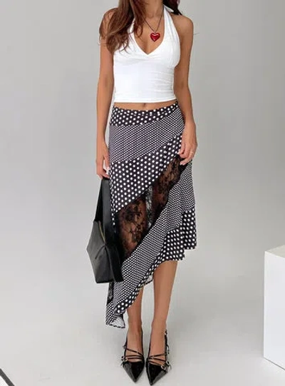 Princess Polly Midnight Memories Asymmetrical Midi Skirt In Multi