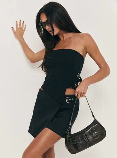 Princess Polly Miles Away Strapless Top In Black