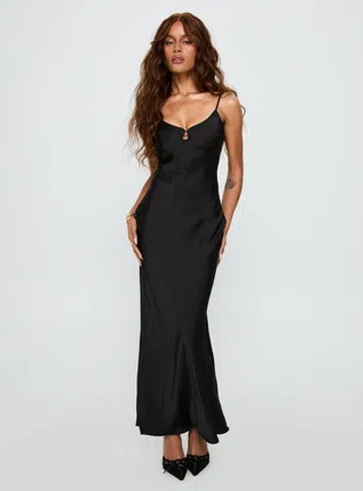 Princess Polly Mind Reader Maxi Dress In Black