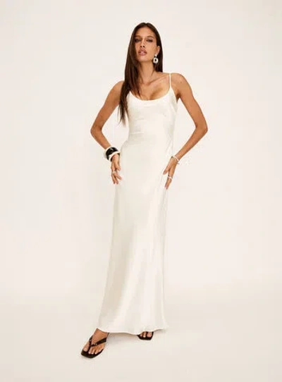 Princess Polly Miracles Scoop Satin Maxi Dress In Gold