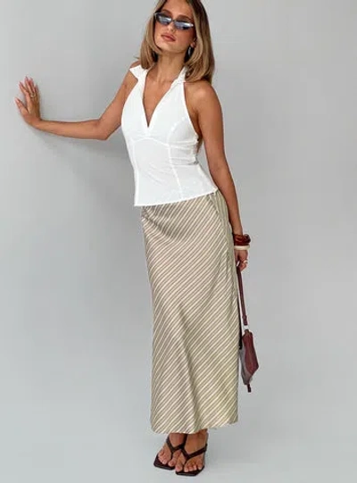 Princess Polly Mixed Signals Midi Skirt In Brown